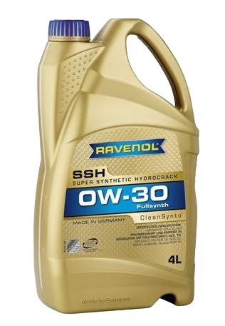 Моторное масло Ravenol Super Synthetic Hydrocrack SSH SAE 0W-30, 4л